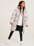 Ted Baker Kids' Long Line Quilted Jacket, Champagne