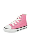 Converse Unisex Kids Chuck Taylor All Star High Hi Top Trainers, Pink, 2 UK