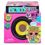 L.O.L. Surprise!, Remix Hair Flip - 15 Surprises Dont 1 Poupée 8 cm, 1 Tiny Disque à écouter sur Le Speaker, Modèles Aléatoires à Collectionner, Jouet pour Enfants dès 3 Ans, LLUG8