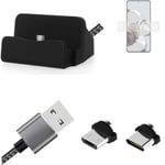 Charging Station for Xiaomi 12T Pro + USB-Typ C u. Micro-USB-Adapter