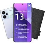 Xiaomi Bundle REDMI Note 13 Pro Plus 5G 12/512 Purple avec Etui Gris Foncé, Ecran de 6.67'', Smartphone Débloqué, Batterie mAh 5000, Mémoire ROM 512 GO,RAM 12 GO, Android 13