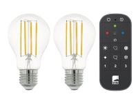 Eglo Connect-Z - LED-glödlampa med filament - form: A60 - E27 - 6 W (motsvarande 60 W) - klass E - neutralt vitt ljus - 4000 K (paket om 2)