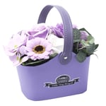 Soft Lavender Bouquet Petite Basket Soap Flowers for Love Valentines Birthday