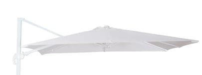 Megashopitalia Bâche de Rechange pour Parasol décentralisé, 3 x 3 m, Polyester, 250 g, imperméable avec Velcro (Blanc)