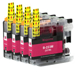 4 Magenta Ink Cartridges to use with Brother DCP-J4120DW MFC-J4625DW MFC-J5625DW