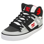 DC Shoes Pure High-top Wc Mens Black Grey Skate Trainers - 9 UK