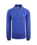 Lacoste Classic Fit Mens Blue Polo Shirt Cotton - Size X-Small
