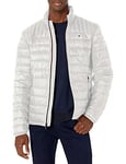Tommy Hilfiger Men's Ultra Loft Lightweight Packable Puffer Jacket (Standard and Big & Tall) Down Alternative Coat, Ice, XXL