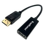 Displayport to HDMI Adapter | DP to HDMI Adapter | HDMI to Displayport Cable Adapter | DP Male to HDMI Female Converter Compatible with Lenovo, Dell, HP, ASUS and other DP/HDMI conversions