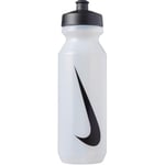 Nike Water Bottle Big Mouth 32oz Clear with Black Logo Gym Sports Brand New