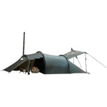 Tente Chaude avec réchaud - Tente d'hiver 4 Saisons pour 4 à 6 Personnes - pour Camping, randonnée, Chasse, pêche, imperméable, Coupe-Vent, légère - 133 x 170 x 109 cm