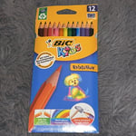 BIC Kids Evolution ECOlutions Colouring Pencils, Assorted Colours, in Practical