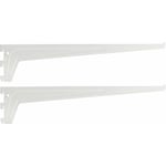 2x équerre console rigide aluminium gris t = 250mm épaisseur 2,5mm à suspendre colonne rail étagère meuble support renfort bois