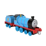 Fisher-Price Thomas & Friends Diecast Toy Train Edward Push-Along Engine with Tender for Preschool Pretend Play Ages 3+ Years, HTN29