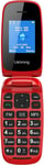 Ushining Unlocked Flip Mobile Phone Big Button Easy to Use,SIM Free Pay as You Go Phones,Classical & Durable (Red)