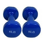 LILIS Weight Bench Adjustable 1 Pair Neoprene Dumbells, Cast Iron All-Purpose Coded Dumbbells Weight Set, 4LB, 6LB, 8LB, 10LB, Vinyl Coated Hand for Fitness Home Gym Exercise (Color : 8LB*2)