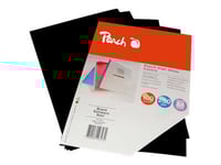 Peach Pb100-02 - A4 (210 X 297 Mm) - Svart - 250 G/M² - 100 Ark Bakre Pärmskydd