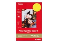 Canon Photo Paper Plus Glossy II PP-201 - Högblank - 270 mikrometer - 100 x 150 mm - 260 g/m² - 5 ark fotopapper - för PIXMA iP2600, iP2700, iP3500, iP4500, iX7000, MG8250, MP220, MP520, MX7600, MX850, TS7450