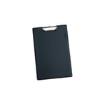 Alba Porte bloc en plastique noir à pince métallique - format 21 x 29,7 cm