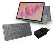 Lenovo Tab Plus 8GB 128GB Wifi - Luna Grey + Sleeve, Charging Adaptor & Bluetooth Wireless Keyboard MediaTek Helio G99-processor 2,20 GHz , Android 14 or Later, 128 GB UFS 2.2