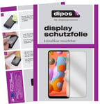 dipos I 2x Screen Protector compatible with Samsung Galaxy A12 Protection Films clear