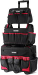 3PCS Tool Organizer Set, 18” Waterproof Tool Bag with Wheels,15” Electrician Too