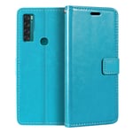TCL 20 SE Wallet Case, Premium PU Leather Magnetic Flip Case Cover with Card Holder and Kickstand for TCL 20 SE