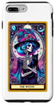 Coque pour iPhone 7 Plus/8 Plus Witch Black Cat Tarot Carte Squelette Skelly Magic Spell Wicca