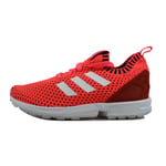 Adidas ZX Flux Primeknit Turbo Pink Textile Womens Slip On Trainers Shoes UK 4.5