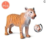 Yellow Bengal Tiger Animal Statue Model Toy Collectible C Tigress