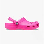 Crocs 10001-6UB CLASSIC Womens Lightweight Water Resistant Retro Clogs Pink