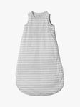 Polarn O. Pyret Baby Organic Cotton Blend Stripe Sleeping Bag, 2 Tog, Grey