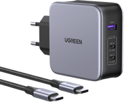 UGREEN Nexode 140W USB-C PD GaN Väggladdare, Ink USB-C 1.5m kabel
