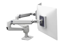 Ergotron LX Dual Side-by-Side Arm monteringssæt - Patented Constant Force Technology - for 2 LCD displays - hvid