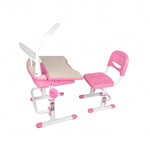 Vipack skrivebord med stol til børn Comfortline 301 pink og hvid