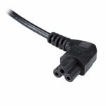 1.8m Right Angled UK Plug to C5 Clover Leaf Power Cable Cloverleaf Mains Lead
