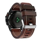 Garmin Fenix 5X Plus Klockarmband i PU-läder - Brun