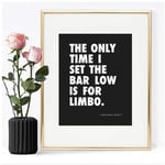 classic Office Quote Print Black White Funny TV Quotes Typography Posters and Prints Wall Pictures Canvas Painting Decor-30x42cm No Frame