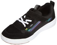 Vans Girl's Range Exp V Sneaker, Rainbow Mini Check Black White, 10 UK Child