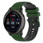 Garmin Vivoactive 4 , Venu 2, Forerunner 255, etc, klockband (22 mm) - Militärgrön / Black Grön