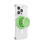 PopSockets: PopGrip Round pour MagSafe - Anneau Adaptateur pour MagSafe Inclus - Support et Poignée pour Smartphone et Coques avec Un Top Interchangeable - PopOut Curves Matcha Dew