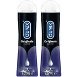 Durex Originals Perfect Glide Lubricant 2 Bottles (50ml) Condom Friendly