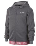 NIKE Dry HoodieFZ Studio Girls Grey (Storlek kläder: XL)