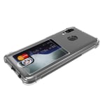 Smidigt Skal Med Korthållare - Samsung Galaxy A40 Transparent/genomskinlig