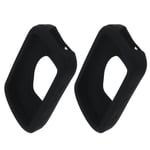 2pc Silicone Protective Shell Case Black Cover Fit for Garmin Edge 540 840