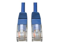 Eaton Tripp Lite Series Cat5e 350 MHz Molded (UTP) Ethernet Cable (RJ45 M/M), PoE - Blue, 7 ft. (2.13 m) - Cordon de raccordement - RJ-45 (M) pour RJ-45 (M) - 2.1 m - UTP - CAT 5e - moulé, bloqué...