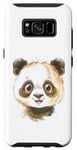 Coque pour Galaxy S8 Motif panda Happy Fun idéal pour l'école, unique