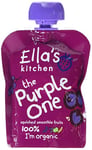 Ella's Kitchen The Purple One Organic Smoothie Fruits Multipack 5 x 90 g (Pack of 6, Total 30 Packets)