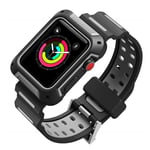 Apple Watch Series 4 44mm smart watch strap - Black / Grey
