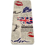 Yoga Mat - London newspapers - Extra Thick Non Slip Exercise & Fitness Mat for All Types of Yoga,Pilates & Floor Workouts